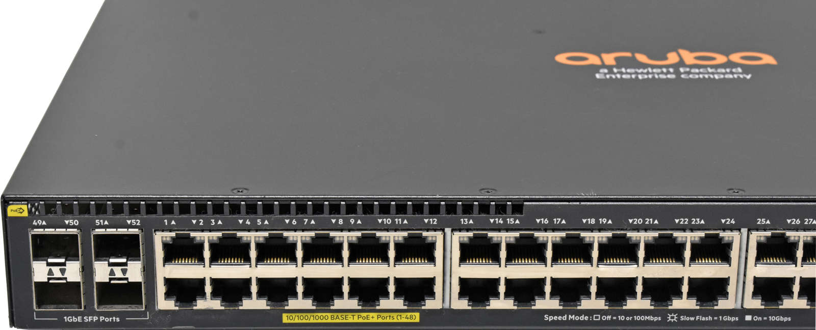 HP Aruba 2930F JL262A 48-Port PoE+ GE Switch 4 x SFP