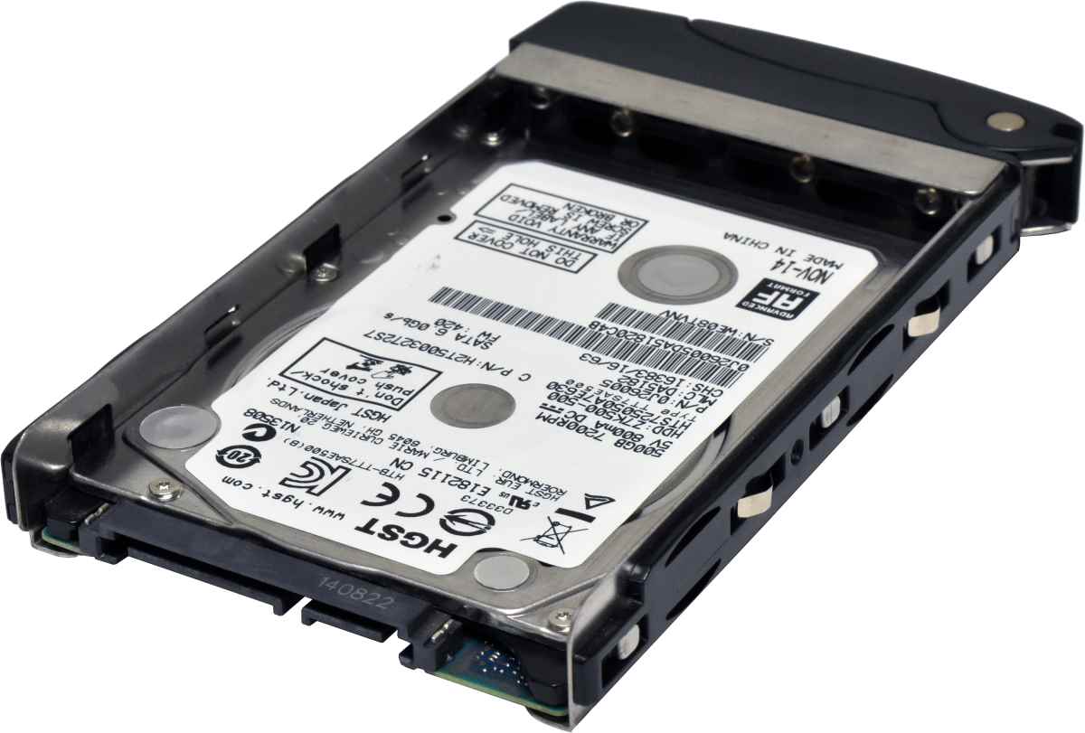 HGST Travelstar 500GB Z7K500-500 0J26005 HTS725050A7E630 2.5" 7.2K 6G SATA HDD + Supermicro Caddy