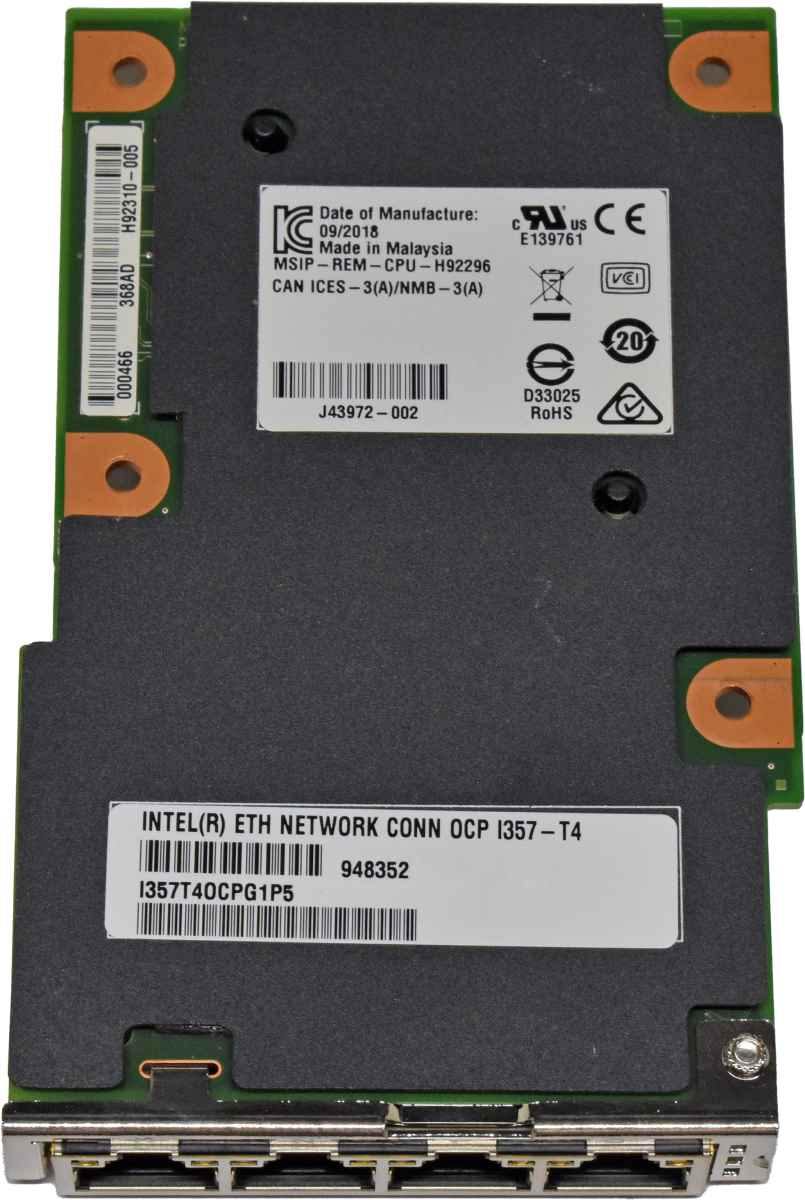 Fujitsu Intel I357T40CPG1P5 Quad-Port 1GbE Mezzanine Card for Primergy RX2000