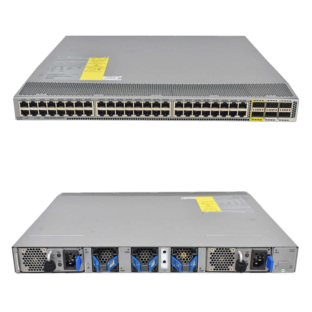 Cisco-Nexus-2348TQ-Fabric-Extender-N2K-C2348TQ-10G-001.jpg Cisco Nexus 2348TQ Fabric Extender N2K-C2348TQ-10GE 68-5579-01 blaue PSUs