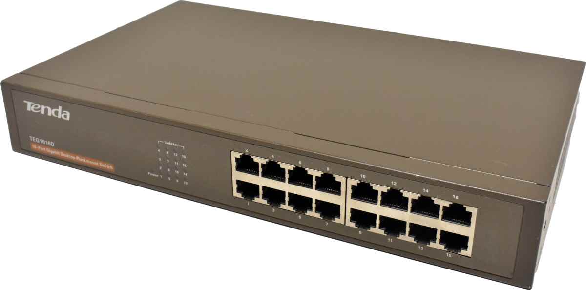 Tenda TEG1016D 16-Port GE Desktop Rackmount Switch Tenda TEG1016D 16-Port GE Desktop Rackmount Switch