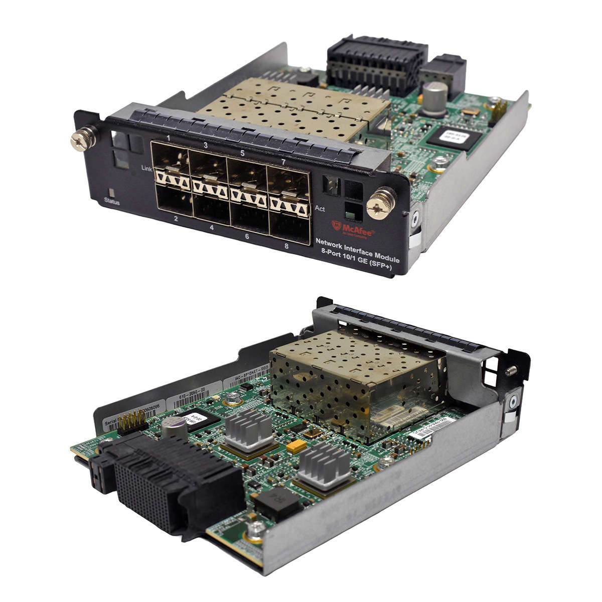 McAfee IAC-8P10NET-MOD 610-2050-00 8-Port 1/10GE SFP+ Interface Module for NS9100 NS9200 NS9300