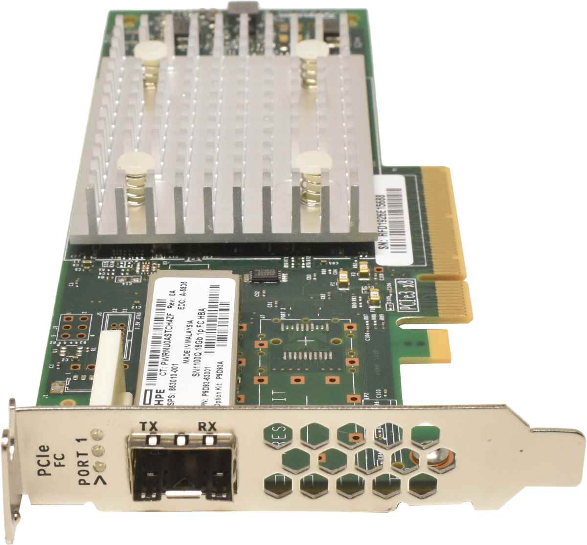 HP Enterprise StoreFabric 853010-001 SN1100Q 16Gb 1-Port PCIe3 Fibre Channel HBA LP HP Enterprise StoreFabric 853010-001 SN1100Q 16Gb 1-Port PCIe3 Fibre Channel HBA LP