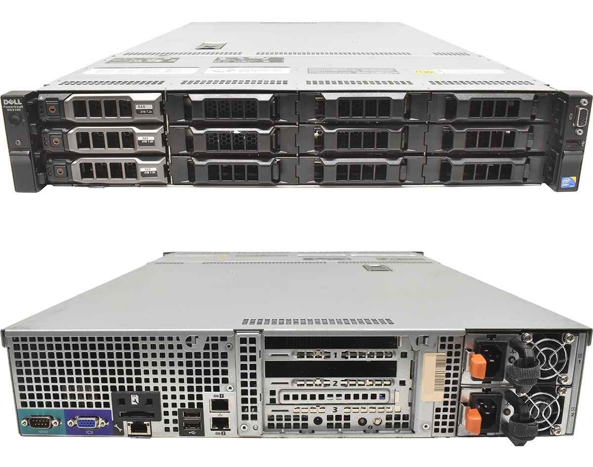 Dell PowerVault NX3100 Server 2x E5620 4C 96 GB RAM  1x 2TB + 2x 4TB HDD 12 Bay +2 Bay 2,5"
