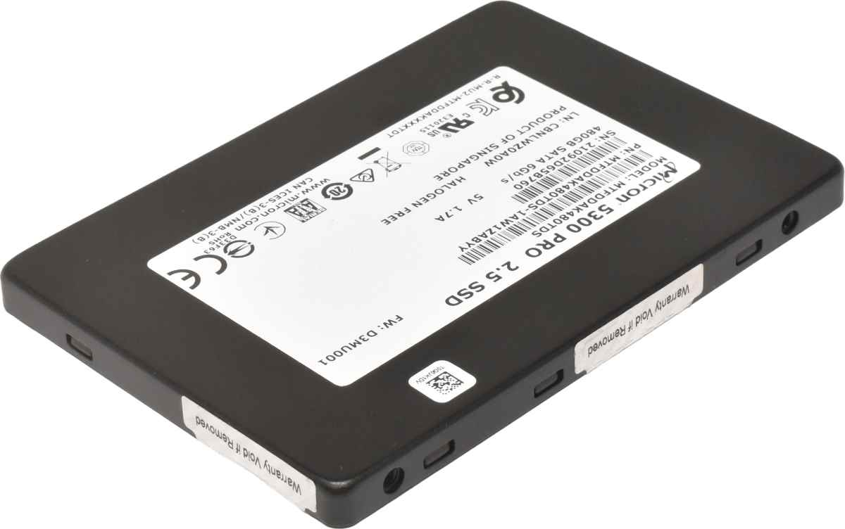 Micron 5300 PRO 2.5 480GB SATA 6G 2.5" SSD MTFDDAK480TDS Micron 5300 PRO 2.5 480GB SATA 6G 2.5" SSD MTFDDAK480TDS