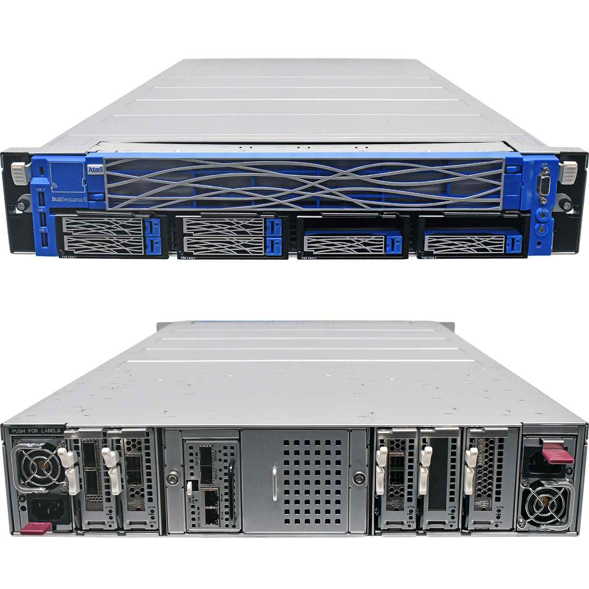 ATOS Bull Sequana S Blade System M3S2G2 MGMT Module 1x Blade SAS 9361-8i 2x SAS9300-8e 1x CX414A 2xPSU ATOS Bull Sequana S Blade System M3S2G2 MGMT Module 1x Blade SAS 9361-8i 2x SAS9300-8e 1x CX414A 2xPSU