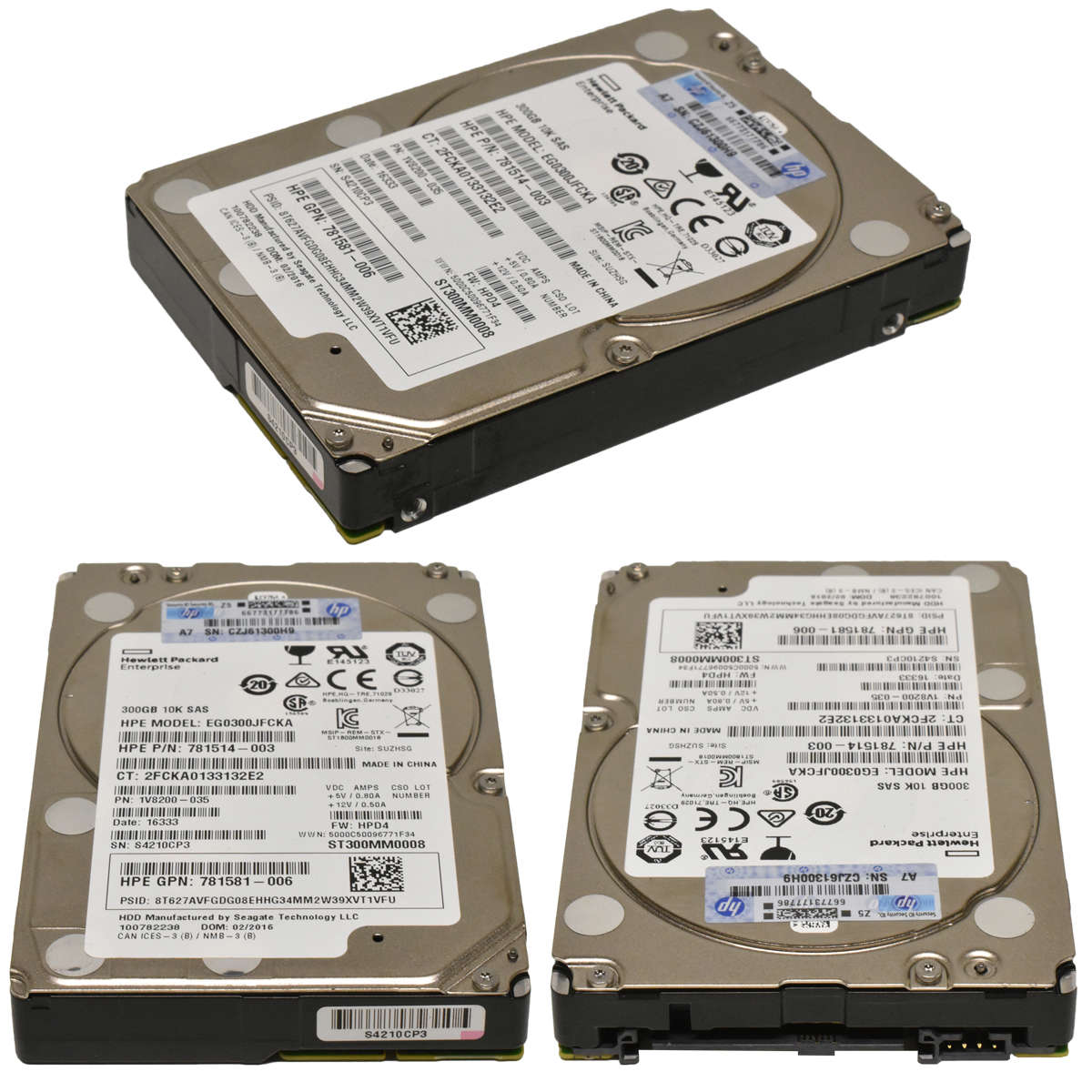HP 300GB 2.5" 12G 10K SAS HDD Festplatte EG0300JEHLV 768788-001 652566-005 HUC101830CSS204
