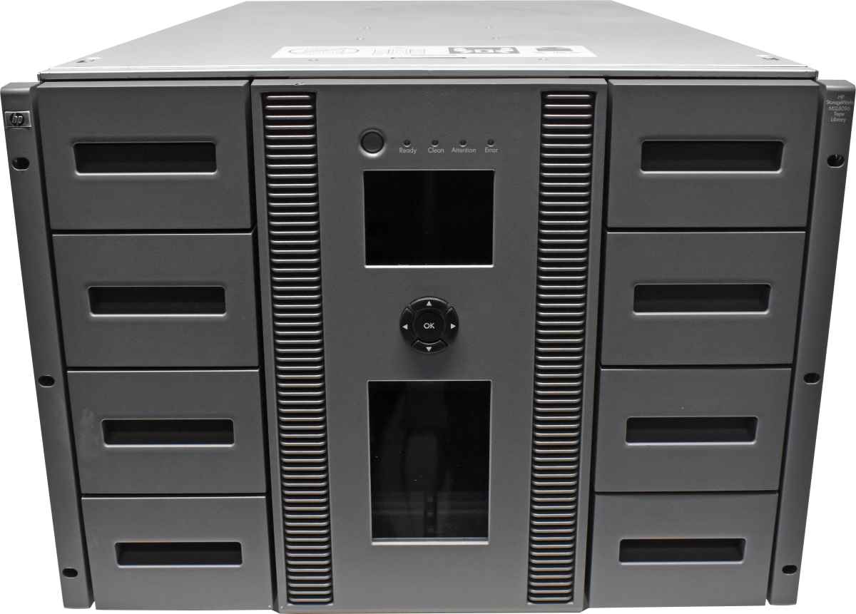HP StorageWorks MSL8096 AJ040A Tape Library + Library Controller Board 440327-001 no Tape Drives HP StorageWorks MSL8096 AJ040A Tape Library + Library Controller Board 440327-001 no Tape Drives