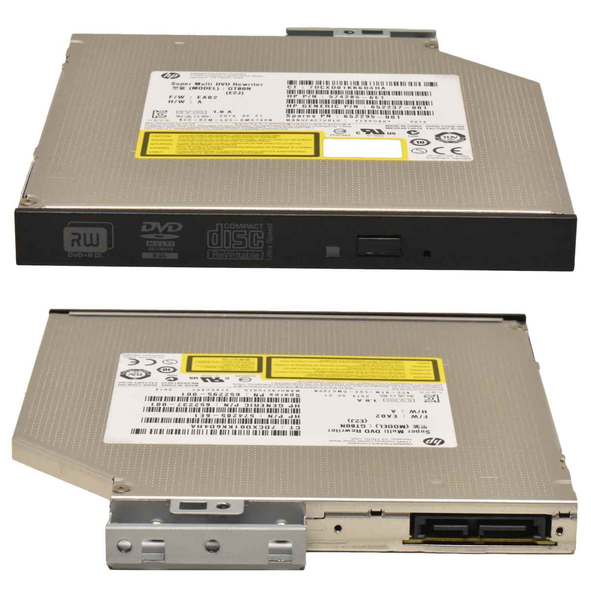 HP GT80N Super Multi DVD Rewriter + HP SATA Cable DL380E DL380P G8 HP P/N 574285-6E1 SP#652295-001 HP GT80N Super Multi DVD Rewriter + HP SATA Cable DL380E DL380P G8 HP P/N 574285-6E1 SP#652295-001