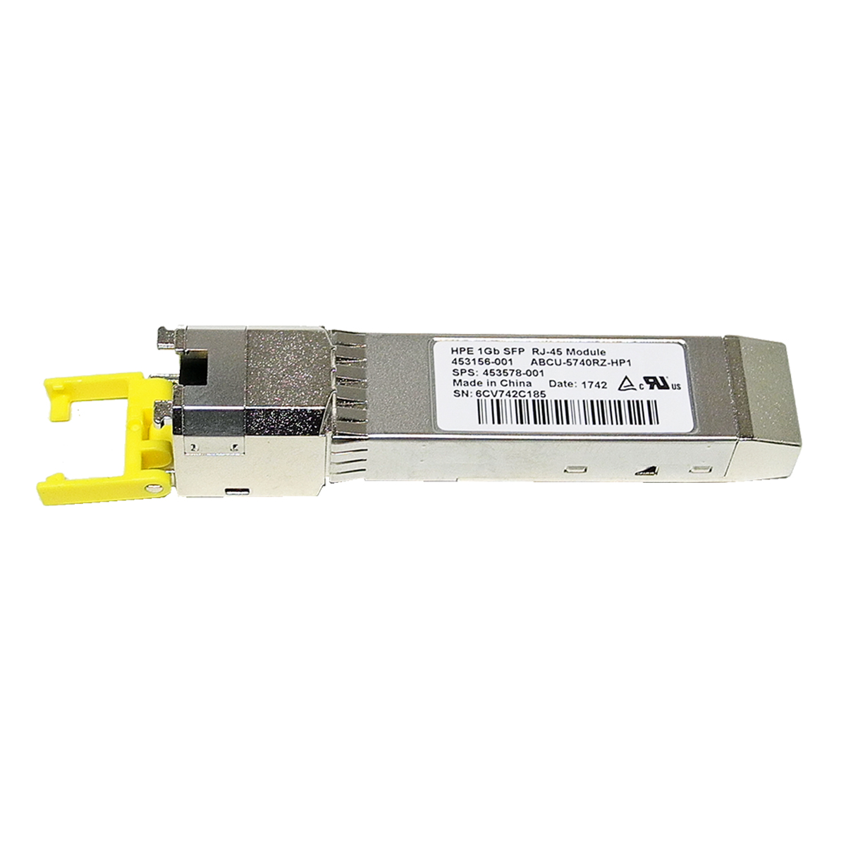 HP Original 1 Gb SFP 1000Base-T RJ-45 Transceiver SP# 453578-001 661726-001