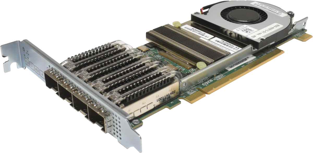 Cisco UCS VIC 1455 UCSC-PCIE-C25Q-04 4- Port 10/25G SFP28 Cisco UCS VIC 1455 UCSC-PCIE-C25Q-04 4- Port 10/25G SFP28