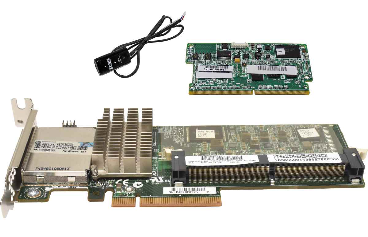 HP Smart Array P421 6Gb SAS RAID Controller 1GB FBWC +BBU 610671-003 633539-001 LP HP Smart Array P421 6Gb SAS RAID Controller 1GB FBWC +BBU 610671-003 633539-001 LP