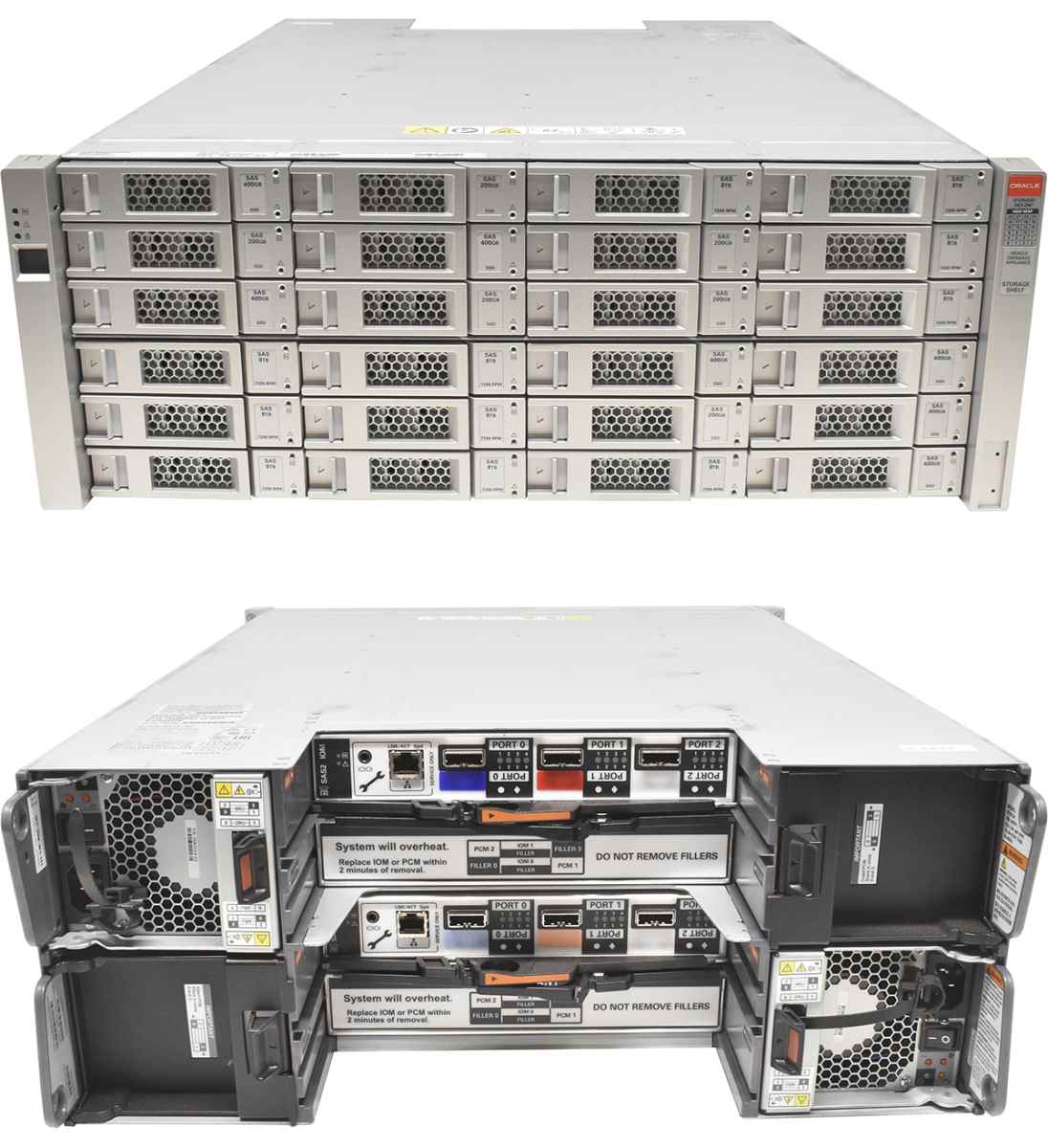 Oracle DE2-24C 24x 3.5" Storage 2x 6G SAS IOM Controller 704368 2x PSU