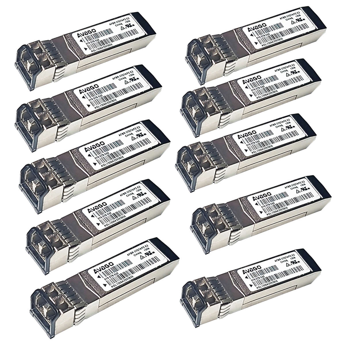 10-x-AVAGO-AFBR-57D7APZ-E2-SFP-8-5-Gb-s-Short-Wave-001.jpg 10 x AVAGO AFBR-57D7APZ-E2 SFP+ 8.5 Gb/s Short Wave FC Transceiver 019-078-042