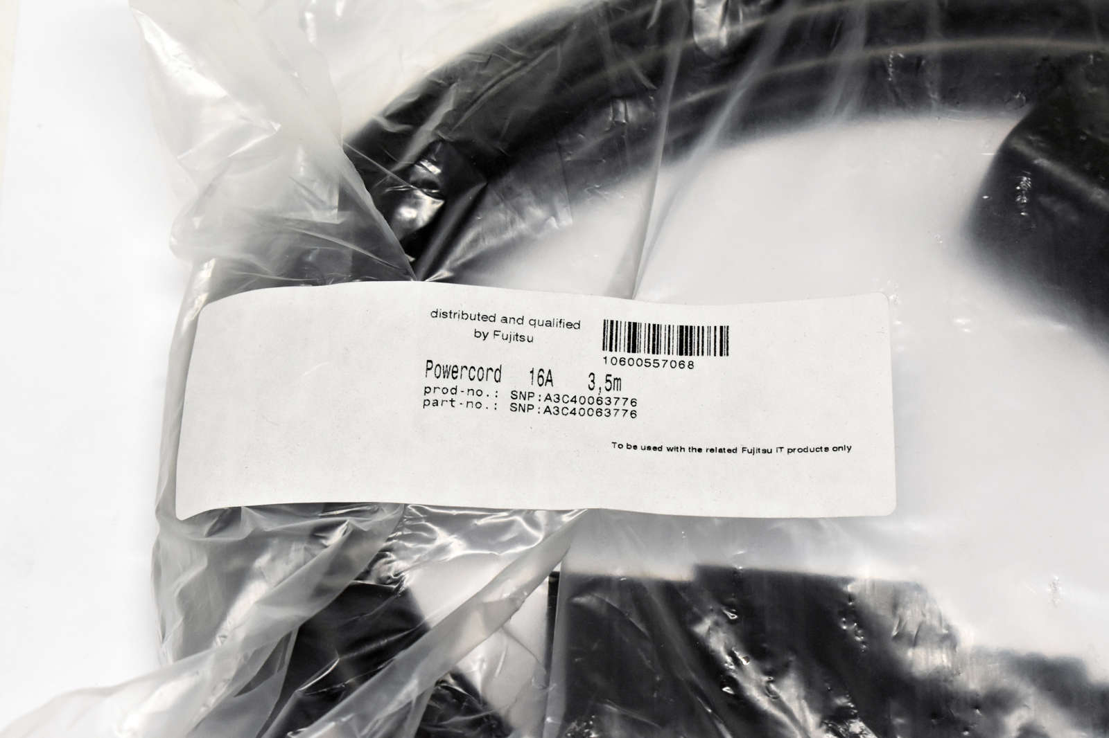 Fujitsu 3,5m Netzkabel-Verlängerung C20 C13 A3C40063776 NEW NEU