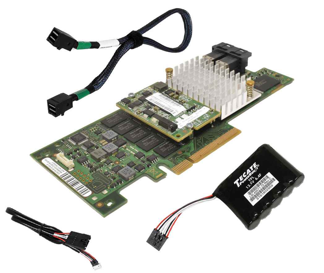 Fujitsu D3216-B13 GS2 EP420i 12Gb PCIe x8 RAID Controller +BBU+1x SAS Kabel ohne Bracket