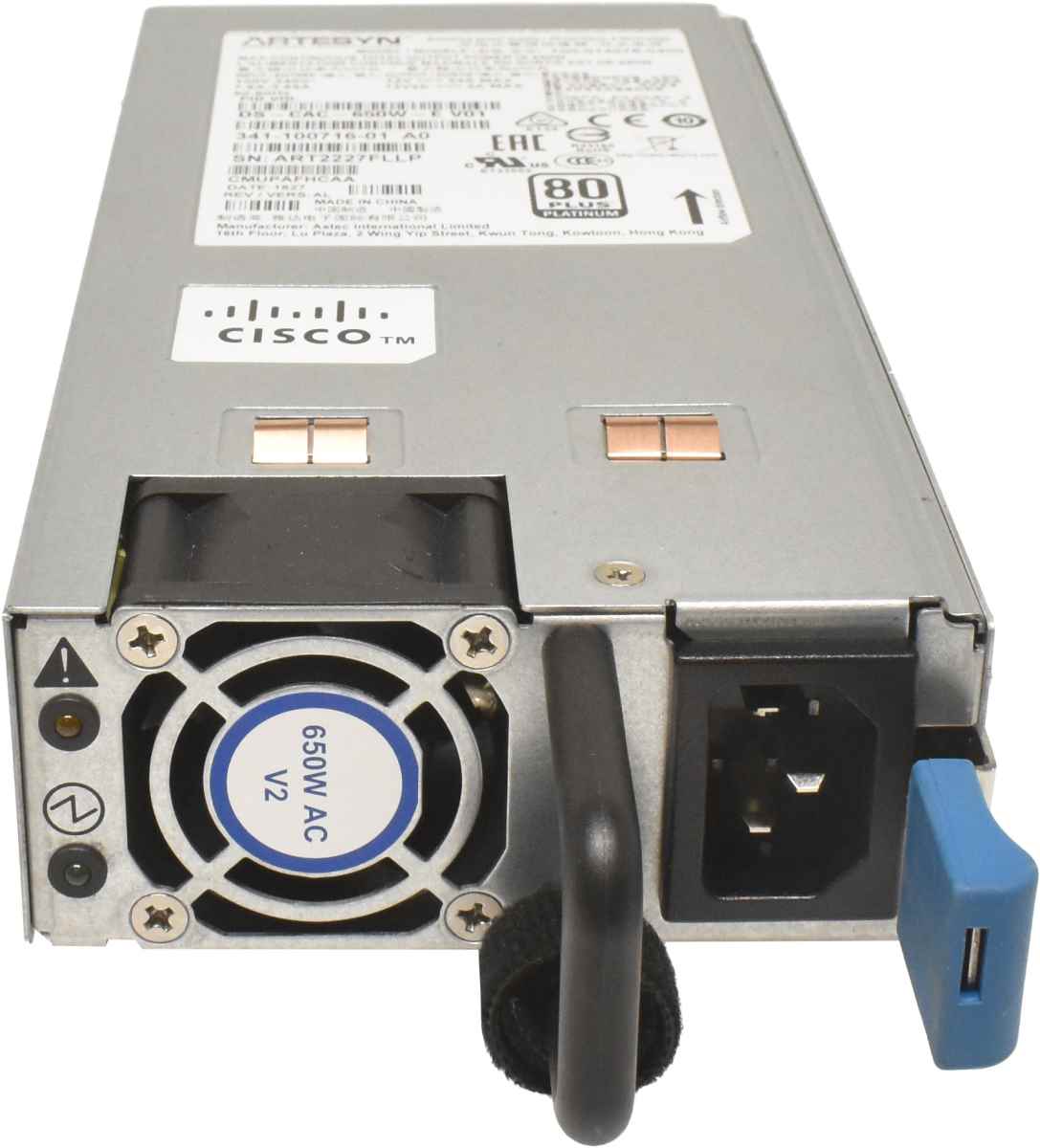 Cisco Artesyn Power Supply / Netzeil 650W DS-CAC-650W-E 341-100716-01 für MDS 9132T Cisco Artesyn Power Supply / Netzeil 650W DS-CAC-650W-E 341-100716-01 für MDS 9132T