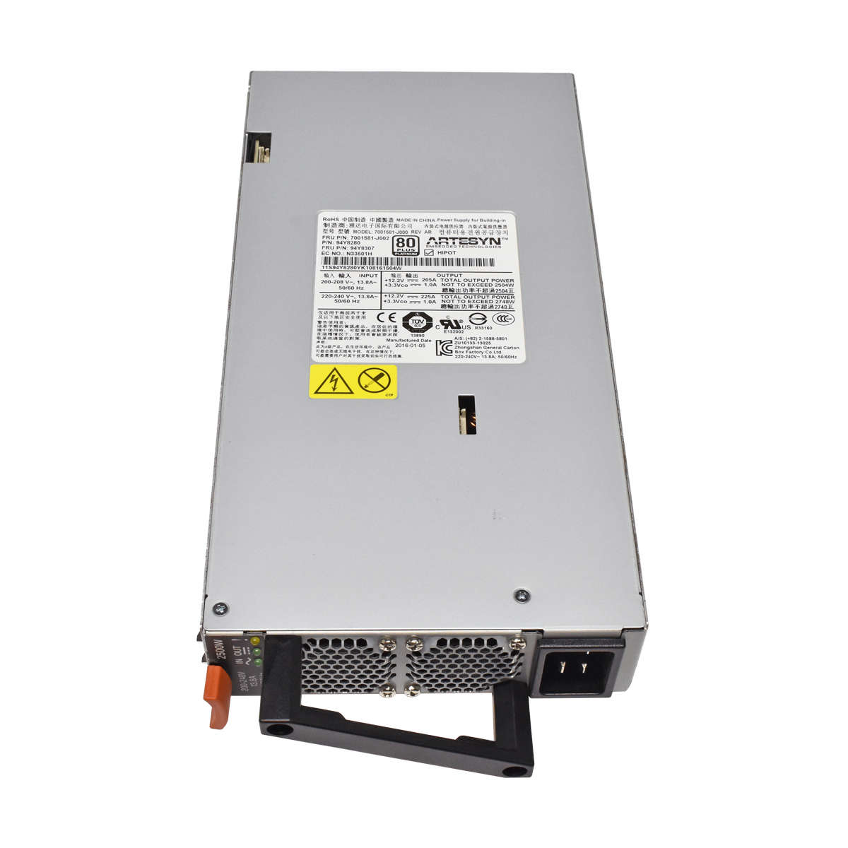 IBM-Lenovo-Flex-System-2500W-PSU-7001581-J000-7001-006.jpg IBM Lenovo Flex System 2500W PSU 7001581-J000 7001581-J002 94Y8307 94Y8280 2500W
