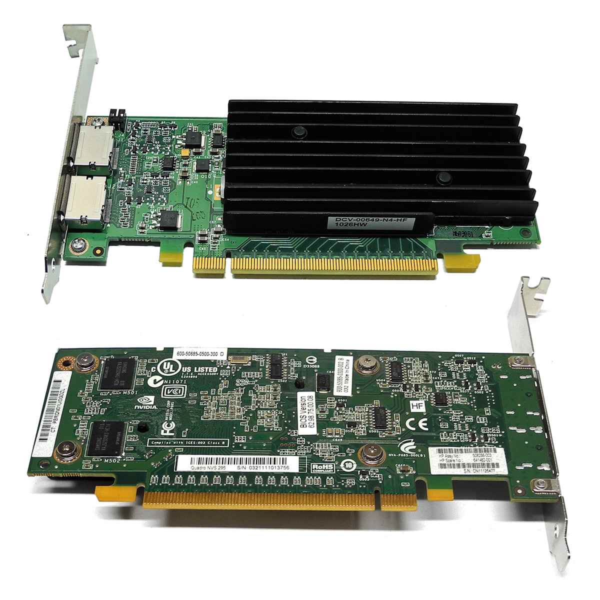 HP 641462-001 578226-001 NVIDIA QUADRO NVS295 Graphics Card 256MB GDDR3 G98S PCI-E 2.0 x16 2x DP FP HP 641462-001 578226-001 NVIDIA QUADRO NVS295 Graphics Card 256MB GDDR3 G98S PCI-E 2.0 x16 2x DP FP