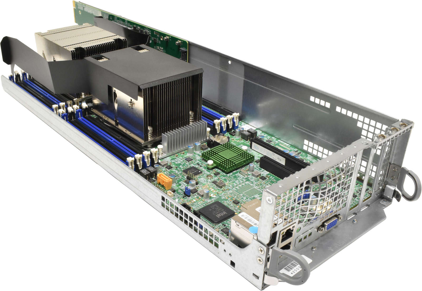 Supermicro-Node-Server-X10DRT-P-Rev-1-02-no-CPU-no-001.jpg Supermicro Node Server X10DRT-P Rev:1.02 no CPU no PC4 2x Heatsink LGA2011-3