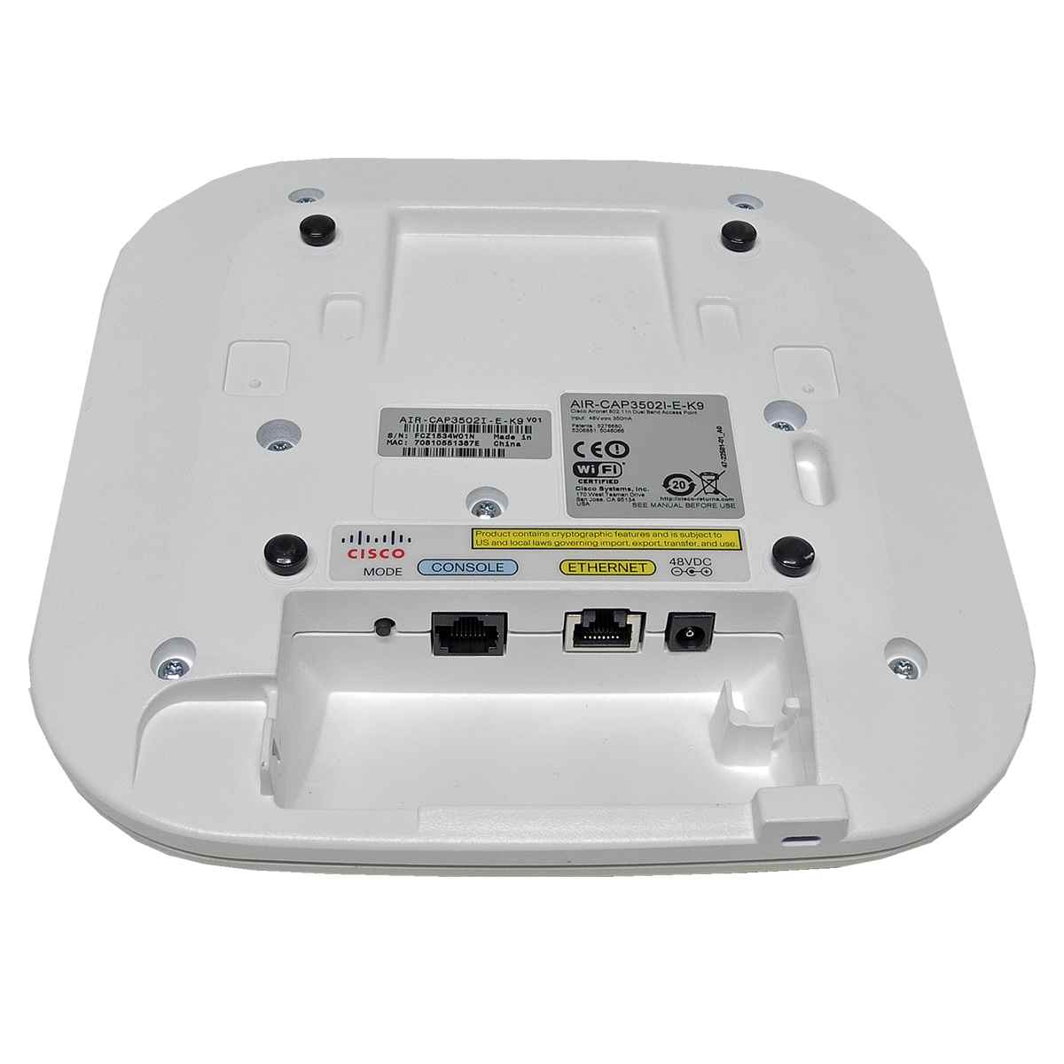 Cisco Access Point AIR-CAP3502I-E-K9 802.11a/g/n Dual Band No AC + Wall Mounting Kit 800-32891-01 NEU Cisco Access Point AIR-CAP3502I-E-K9 802.11a/g/n Dual Band No AC + Wall Mounting Kit 800-32891-01 NEU