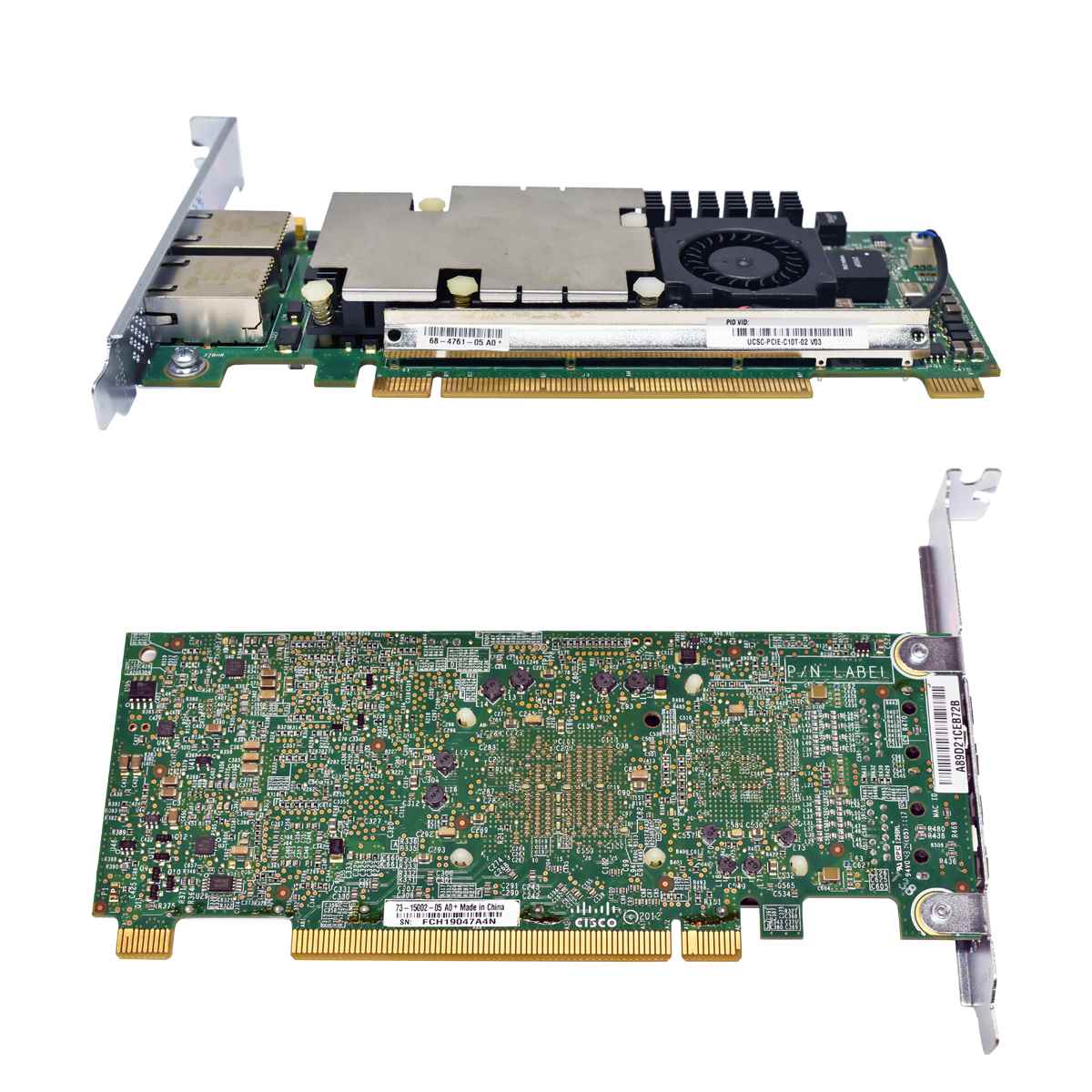 Cisco UCS Virtual Interface Card 1225T UCSC-PCIE-C10T-02 73-15002-05/06 68-4761-05/06 10G Dual-Port Cisco UCS Virtual Interface Card 1225T UCSC-PCIE-C10T-02 73-15002-05/06 68-4761-05/06 10G Dual-Port
