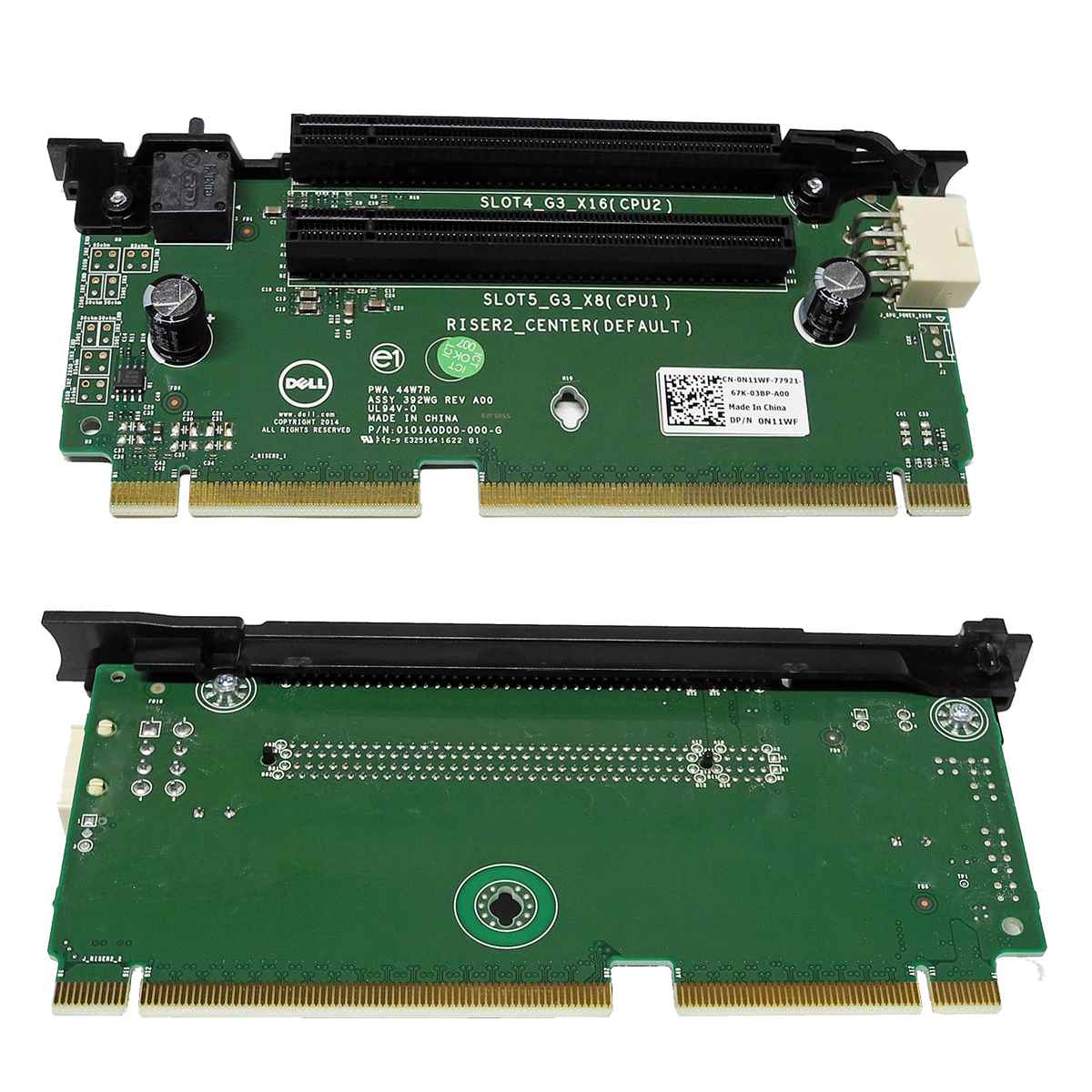 DELL 0N11WF Riser 2 Board 2x PCIe x16 3.0 für PowerEdge R730 R730xd Server DELL 0N11WF Riser 2 Board 2x PCIe x16 3.0 für PowerEdge R730 R730xd Server