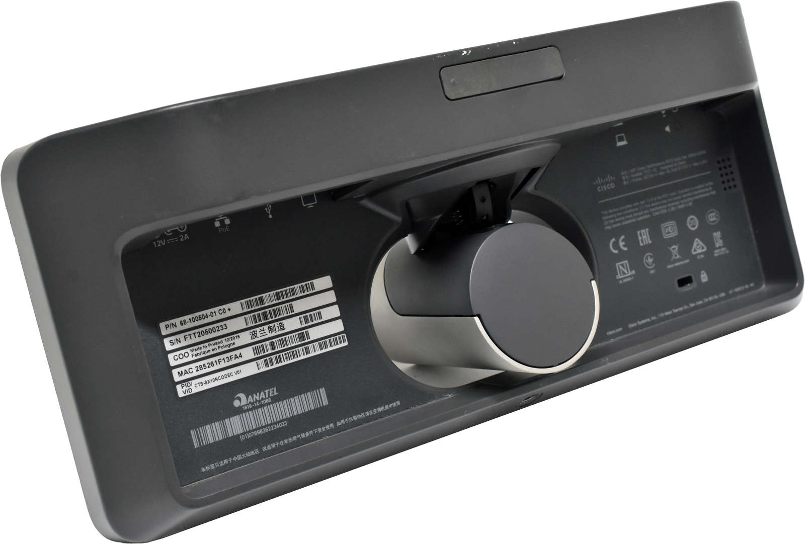 Cisco-TelePresence-SX10-Quick-Set-HD-Conf-Camera-C-002.jpg Cisco TelePresence SX10 Quick Set HD Conf. Camera CTS-SX10NCODEC 68-100504-01 no Stand no PSU