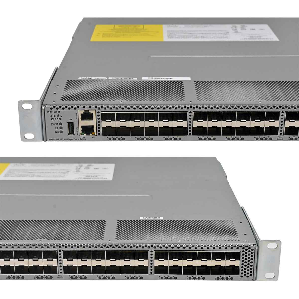Cisco DS-C9148S-K9 68-5131-02 48-Port SFP+ 16G FC Switch +Rack Ears