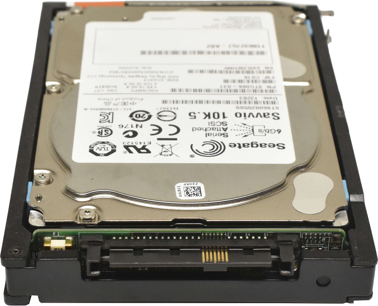 EMC Seagate 600GB 2.5" 10K 6G SAS HDD Festplatte ST9600205SS 9TG066-031 mit EMC Rahmen