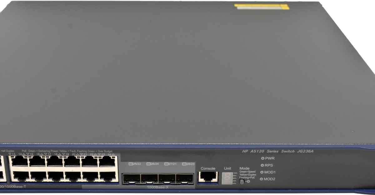 HP A5120-24G-PoE+ EI JG236A 24-Port GE PoE+ Switch + Modul LSPM1CX2P HP A5120-24G-PoE+ EI JG236A 24-Port GE PoE+ Switch + Modul LSPM1CX2P