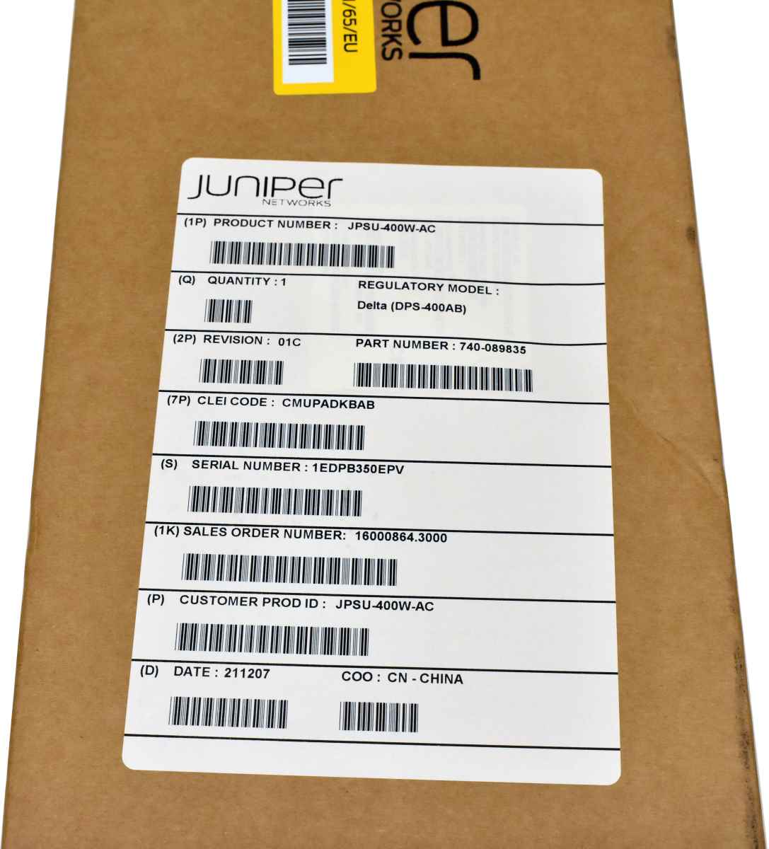 Juniper SRX1500 400W Power Supply JPSU-400-AC 740-089835 NEW NEU