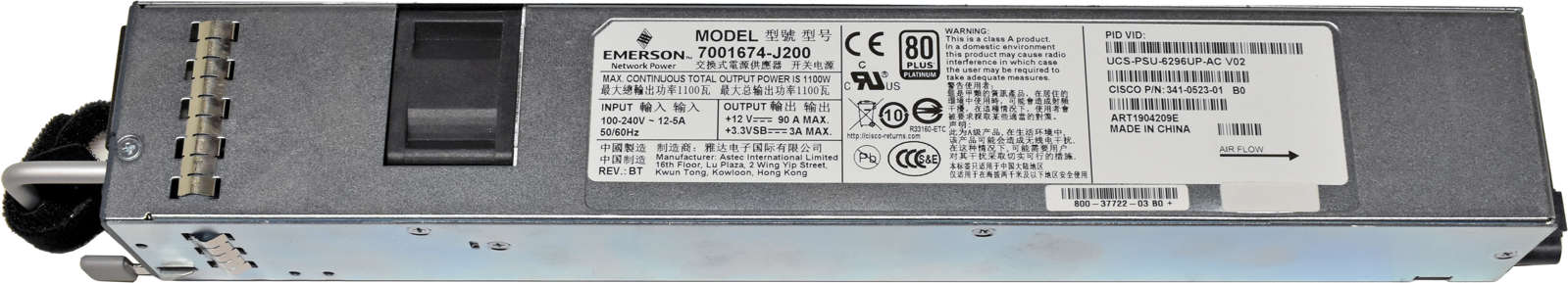 Cisco-Emerson-1100W-Netzteil-Power-Supply-UCS-PSU-004.jpg Cisco Emerson 1100W Netzteil Power Supply UCS-PSU-6296UP-AC 7001674-J200