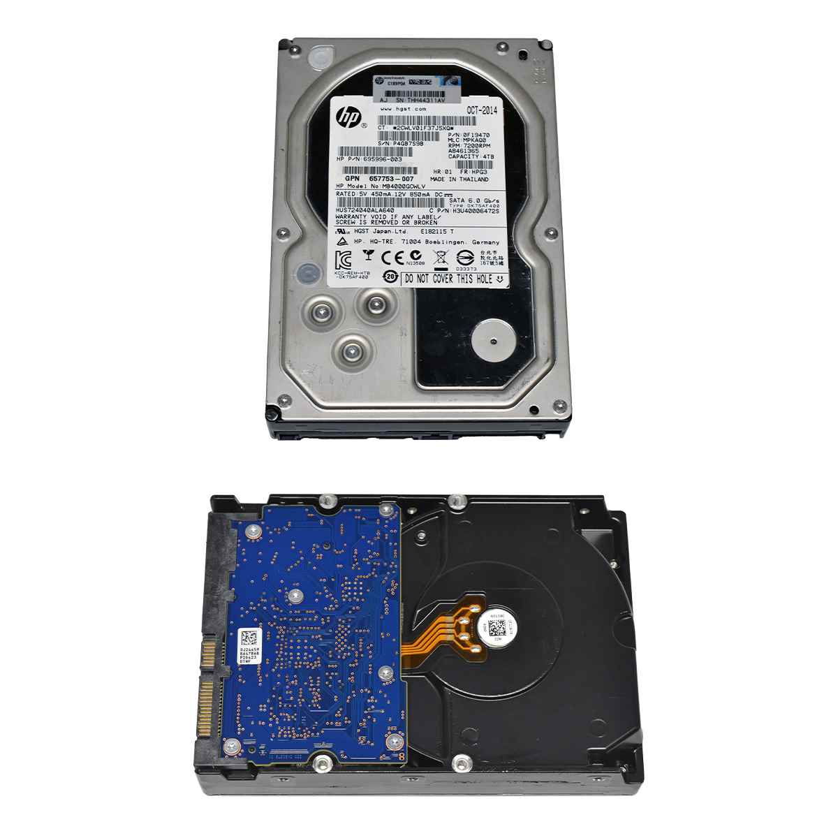 HP HGST 4TB HDD 3.5" 7.2K 6G SATA 695996-003 HUS724040ALA640 HP HGST 4TB HDD 3.5" 7.2K 6G SATA 695996-003 HUS724040ALA640