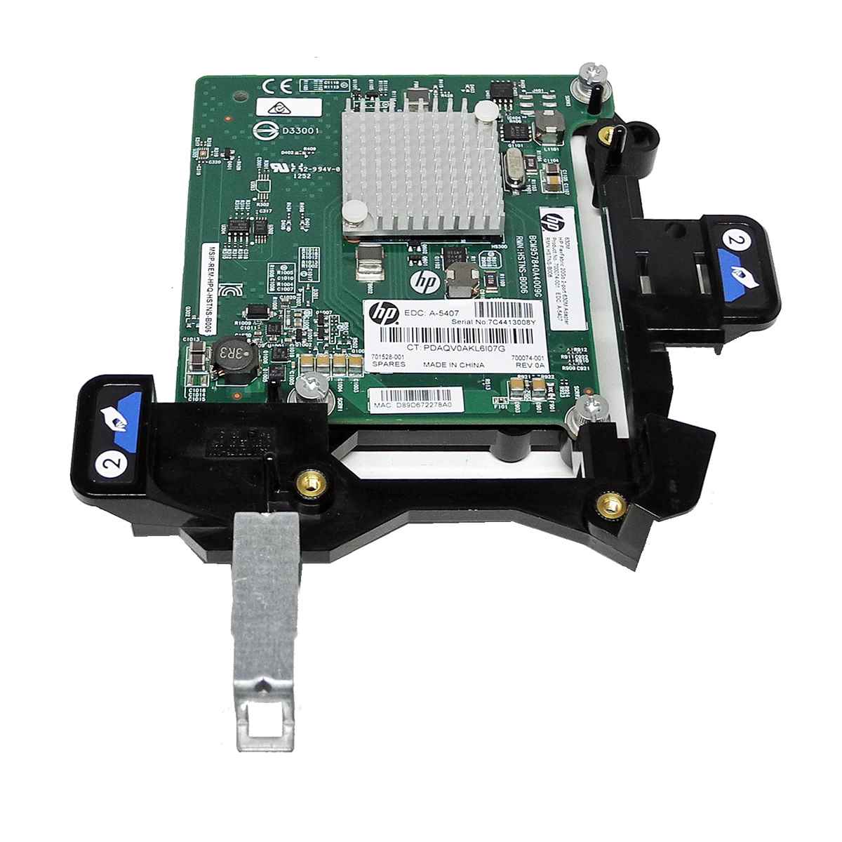HP FlexFabric 630M 2-Port 20GbE Mezzanine Card 700074-001 701528-001 + Halterung HP FlexFabric 630M 2-Port 20GbE Mezzanine Card 700074-001 701528-001 + Halterung