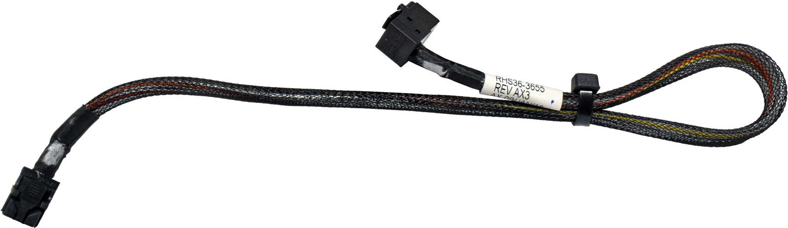 Amphenol 12G MiniSAS HD Data Cable 0,4m RHS36-3655 SFF-8643 - SFF-8643 angled