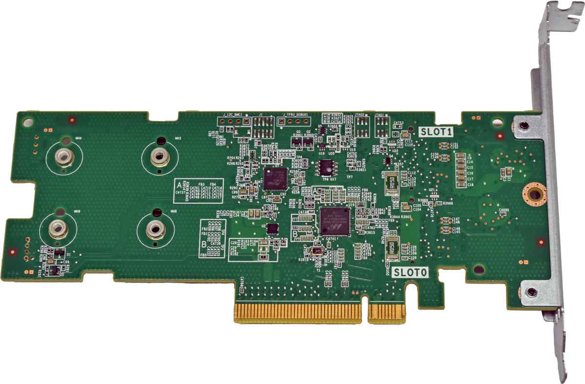 Dell 05T20H BOSS SSD Adapter Card PCI-Express x8 to 2x M.2 2280 SSD Slots FP