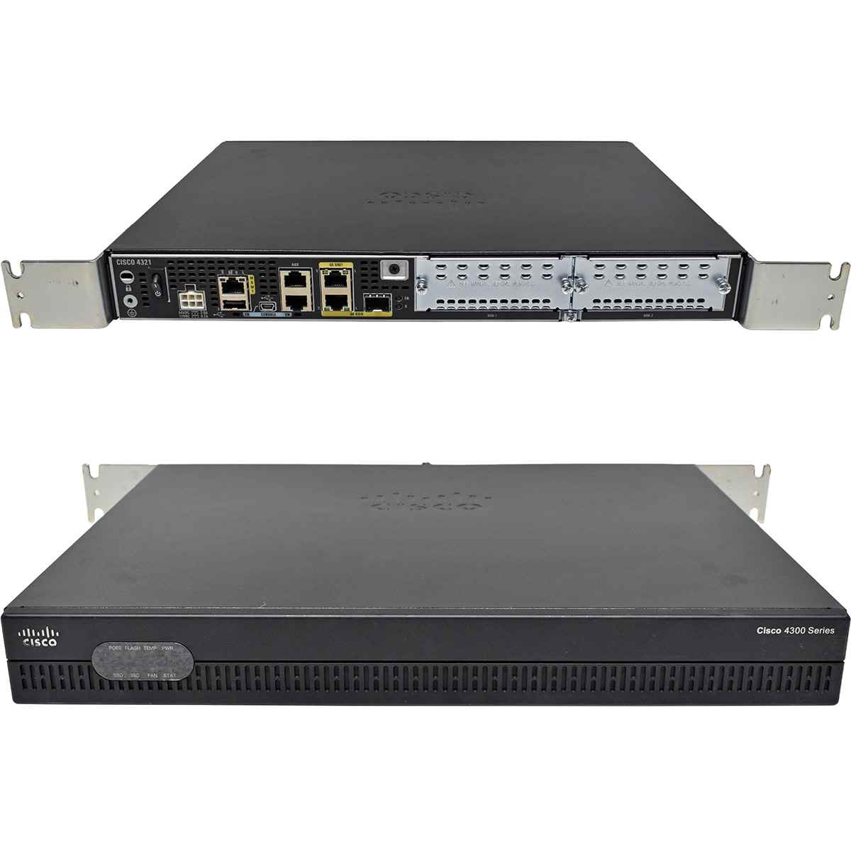 Cisco 4300 Series ISR4321/K9 GE Integrated Services Router no AC Adapter Rack Ears Cisco 4300 Series ISR4321/K9 GE Integrated Services Router no AC Adapter Rack Ears