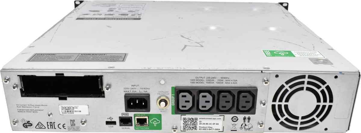 APC Smart UPS SMT1000RMI2UC 1000VA 700W 2HE USV no Batteries no Front Bezel APC Smart UPS SMT1000RMI2UC 1000VA 700W 2HE USV no Batteries no Front Bezel