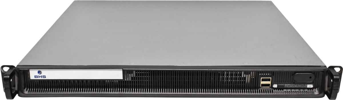 BHS Collax CX10708 Firewall Security Appliance +Rack Ears Front Panel broken no OS