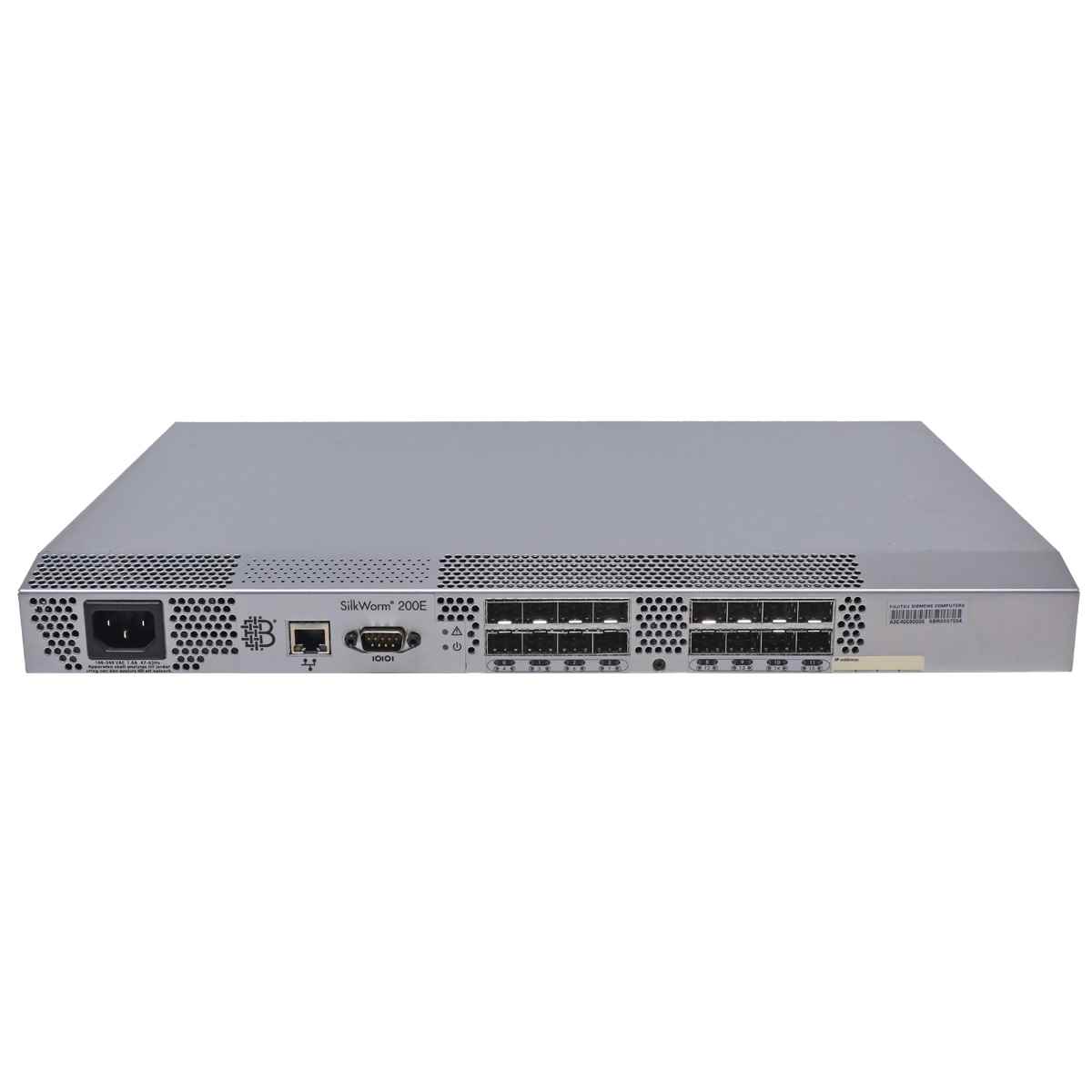 Brocade SilkWorm 200E SM-210E-R0000 80-1200035-01 4G 16Port FC Switch + 10 GBICs Brocade SilkWorm 200E SM-210E-R0000 80-1200035-01 4G 16Port FC Switch + 10 GBICs