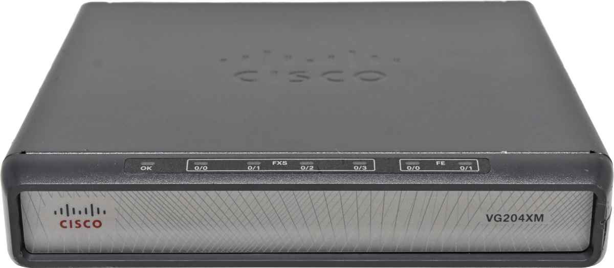 Cisco VG204XM 74-12045-01 Analog Voice Gateway - VoIP Telephone Adapter no PSU Cisco VG204XM 74-12045-01 Analog Voice Gateway - VoIP Telephone Adapter no PSU