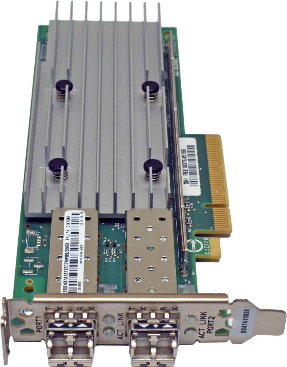 Lenovo QLogic QL41262 01KR587 Dual-Port 10Gb Adapter 4150X SFP28 Low Profile Lenovo QLogic QL41262 01KR587 Dual-Port 10Gb Adapter 4150X SFP28 Low Profile