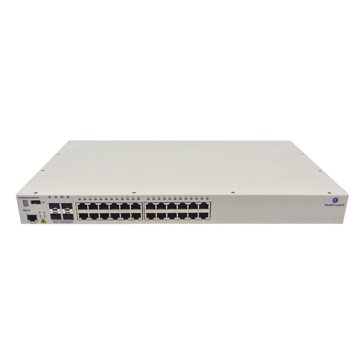 Alcatel-Lucent OmniSwitch 6400-P24 24-Port PoE Switch 4x SFP 2x 10G Stack Alcatel-Lucent OmniSwitch 6400-P24 24-Port PoE Switch 4x SFP 2x 10G Stack