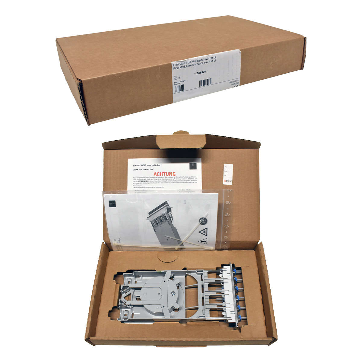 R-M-318976-100682798-FiberModul-7TE-Metall-breakou-001.jpg R&M 318976 100682798 FiberModul 7TE Metall breakout 6xLC-Duplex Singlemode NEW