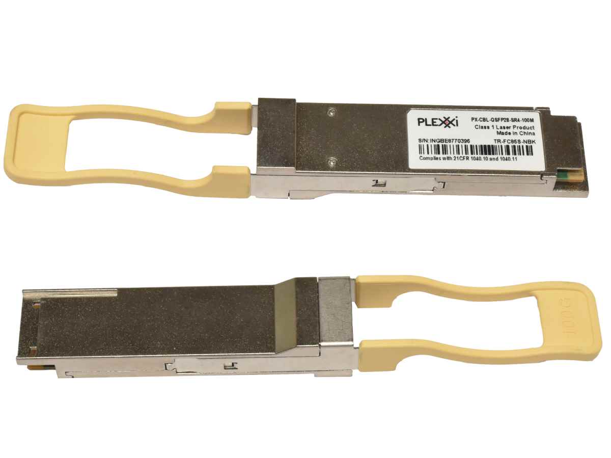 Plexxi GBIC PX-CBL-QSFP28-SR4-100M 100Gbps QSFP28 850nm 100m TR-FC85S-NBK Plexxi GBIC PX-CBL-QSFP28-SR4-100M 100Gbps QSFP28 850nm 100m TR-FC85S-NBK