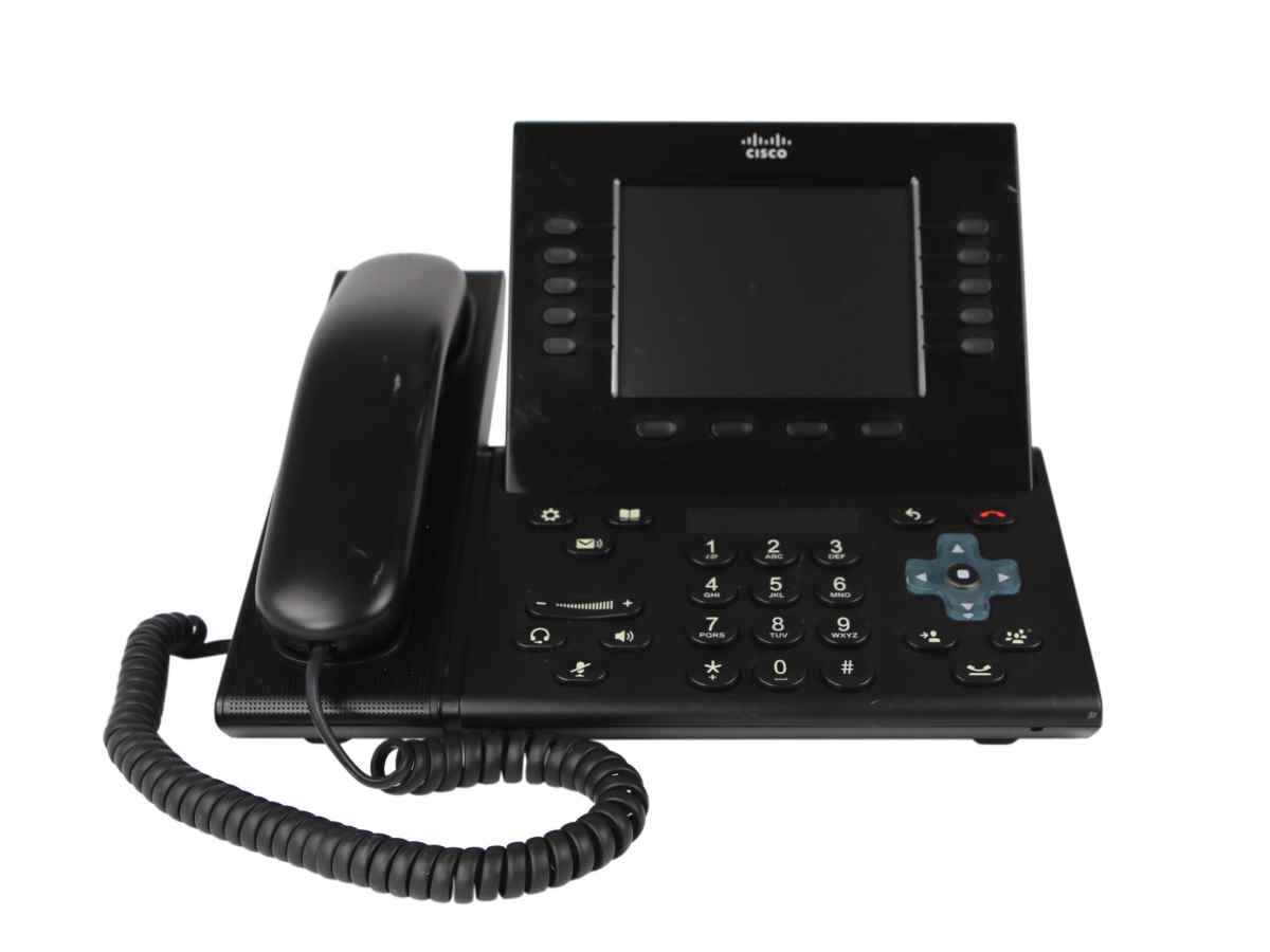 Cisco UC Phone CP-9951 IP VoIP Phone Charcoal Stand Handset CP-9951-CL-K9