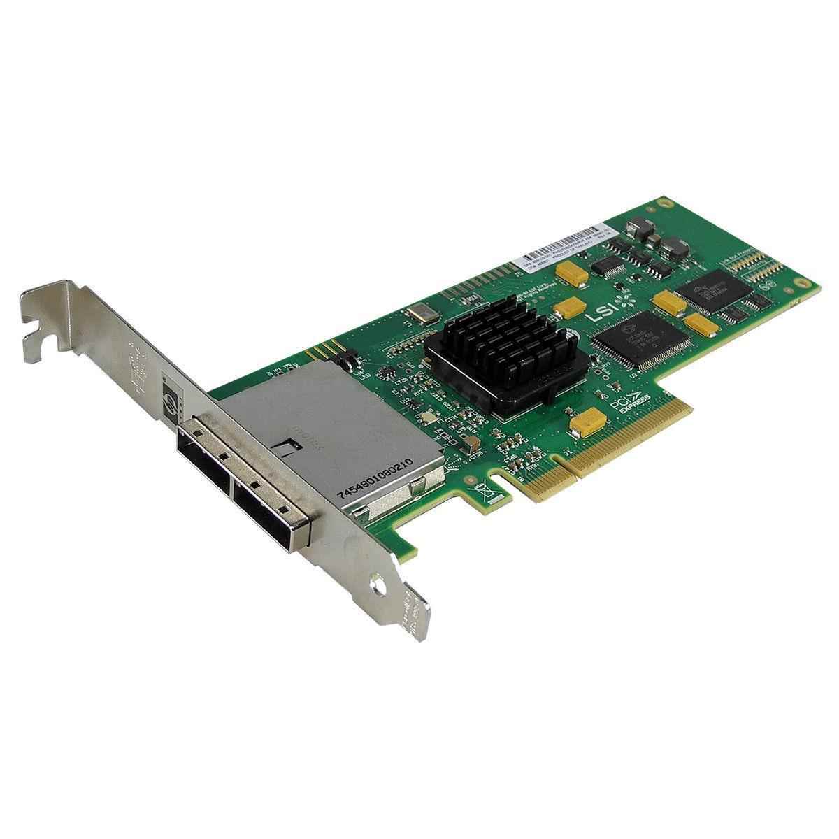 LSI SAS3801EL-S dual 3 Gb/s SAS PCIe x8 Server Adapter SunFRU 375-3487-04 FP LSI SAS3801EL-S dual 3 Gb/s SAS PCIe x8 Server Adapter SunFRU 375-3487-04 FP