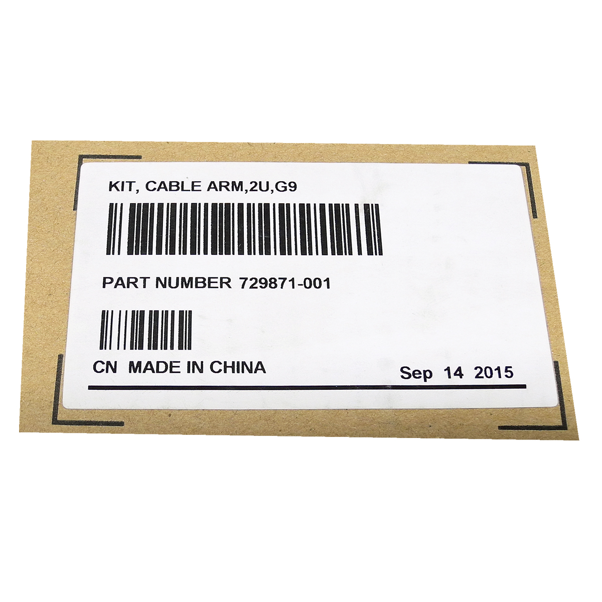 HP Kit Cable Arm 2U G9 729871-001 für DL380 Gen9 Server, Neuwertig, in geöffneter originaler Verpackung