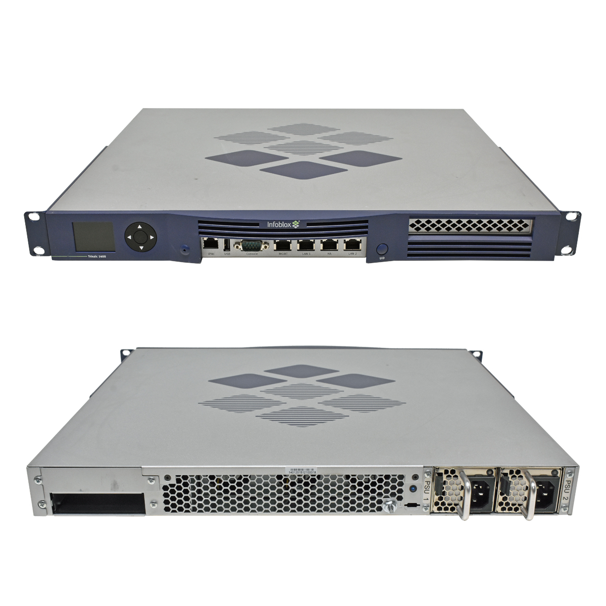 Trinzic Infoblox 1400 Reporting Appliance TE-1410-NS1GRID-AC 110-0140-100 + Mount Brackets, no HDD
